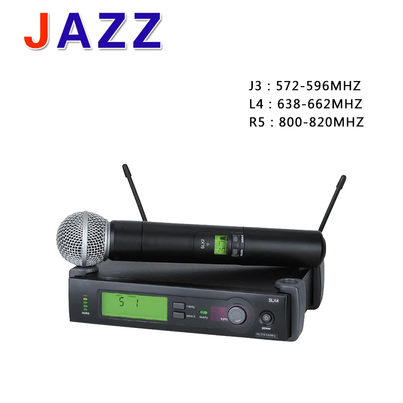 Free shipping Superior quality UHF wireless microphone system SLX24 58