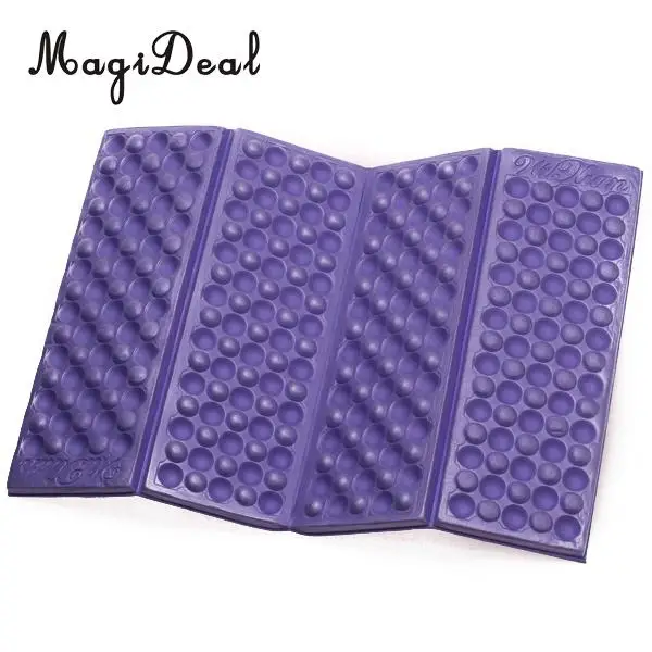 Folding Foldable Waterproof Foam Chair Cushion Seat Pad Garden Park Picnic Blue