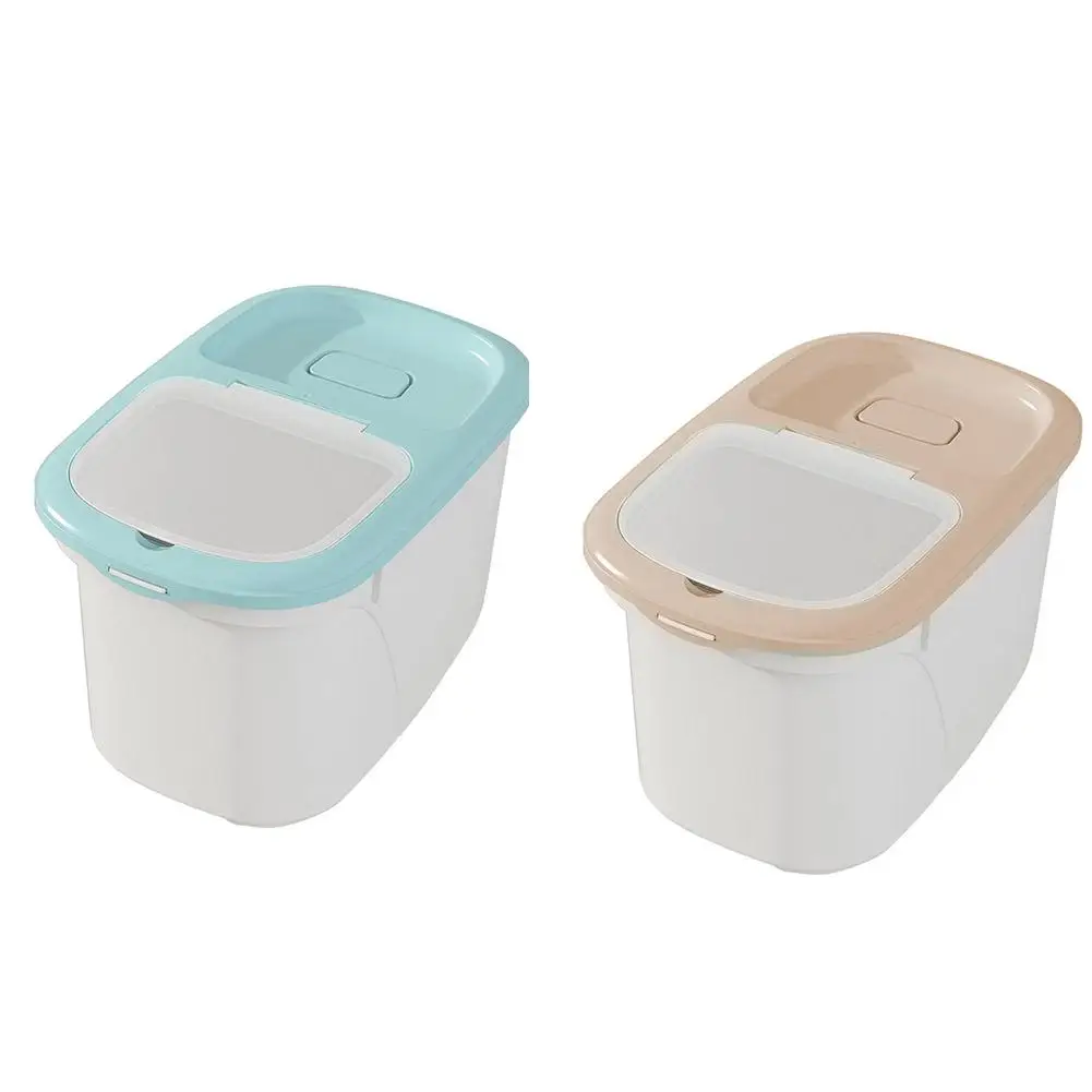 

Kitchen Dry Food Storage Box Insect-proof Plastic Sealed Food Cereal Dispenser Rice Container Storage Case With Seal Ring Rice