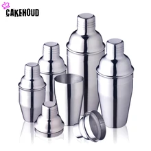 CAKEHOUD 250 Ml/350 Ml/550 Ml/750 Ml ze stali nierdzewnej Shaker do koktajli koktajl mikser wino Martini picie Boston Drink Shaker