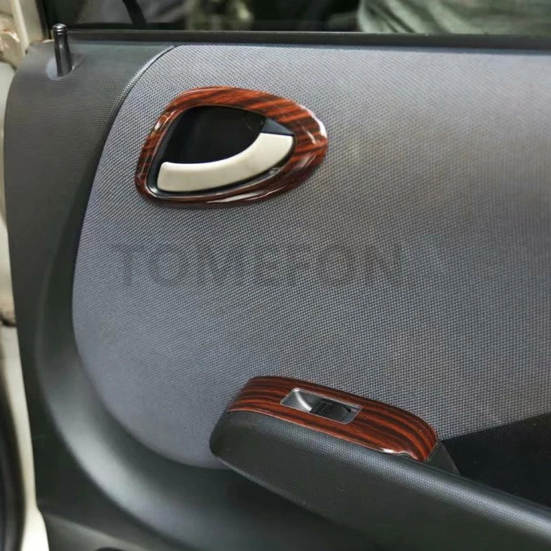 TOMEFON для Honda Fit 2004-2007 хэтчбек LHD ТОЛЬКО краска по дереву интерьер дверная ручка оконный переключатель с фиксированными положениями Dashborad отделкой для укладки волос