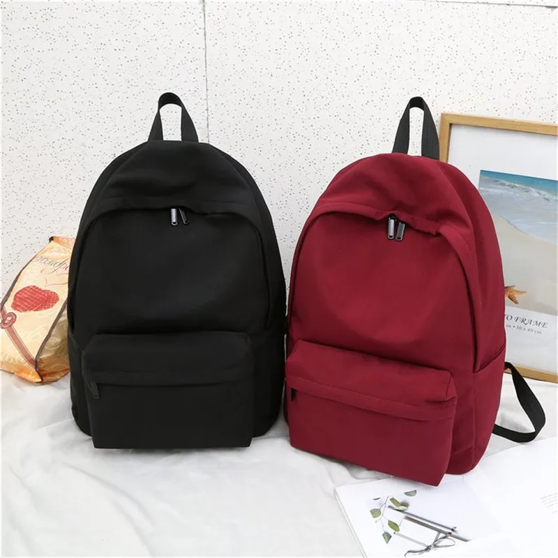  Solid Backpack Brand High Quality Large Capacity Leisure Or Travel Bag Water Proof Oxford School Ba - 32981389121