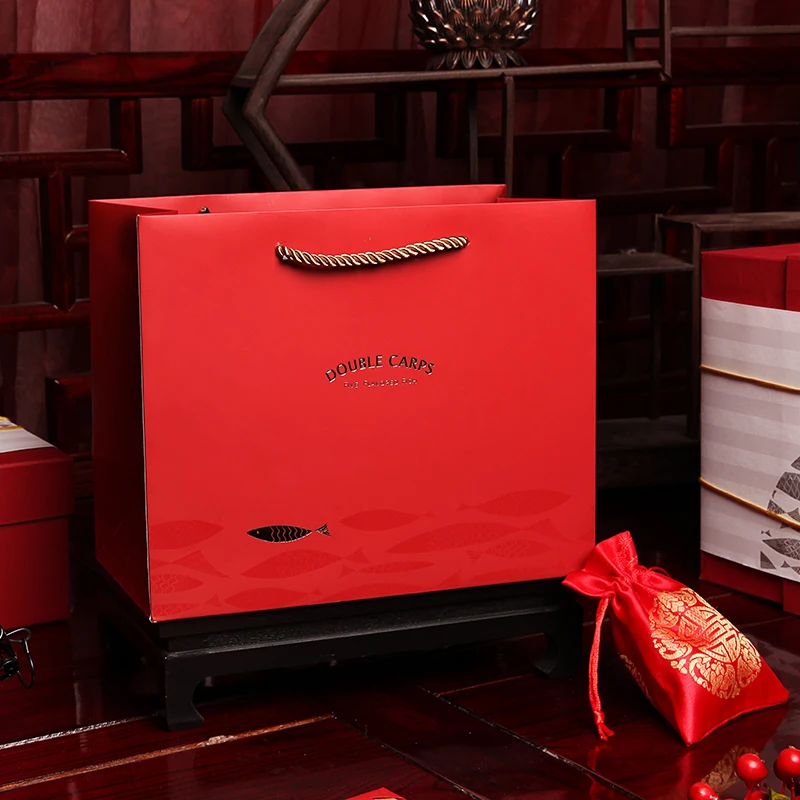 3size\lot Beautiful New Year Festival red gift bag Chinese style