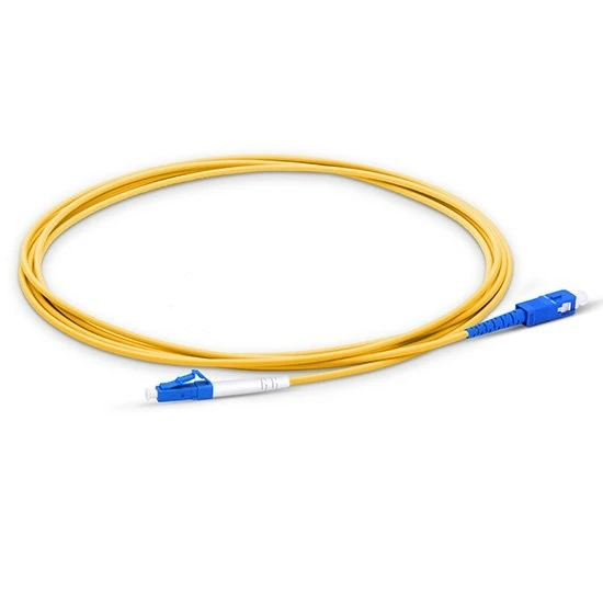 

Fiber Optic Cable 2m LC UPC to SC UPC G657A Optical Patchcord Simplex 2.0mm PVC Ftth Fiber Cable Single Mode UPC connector