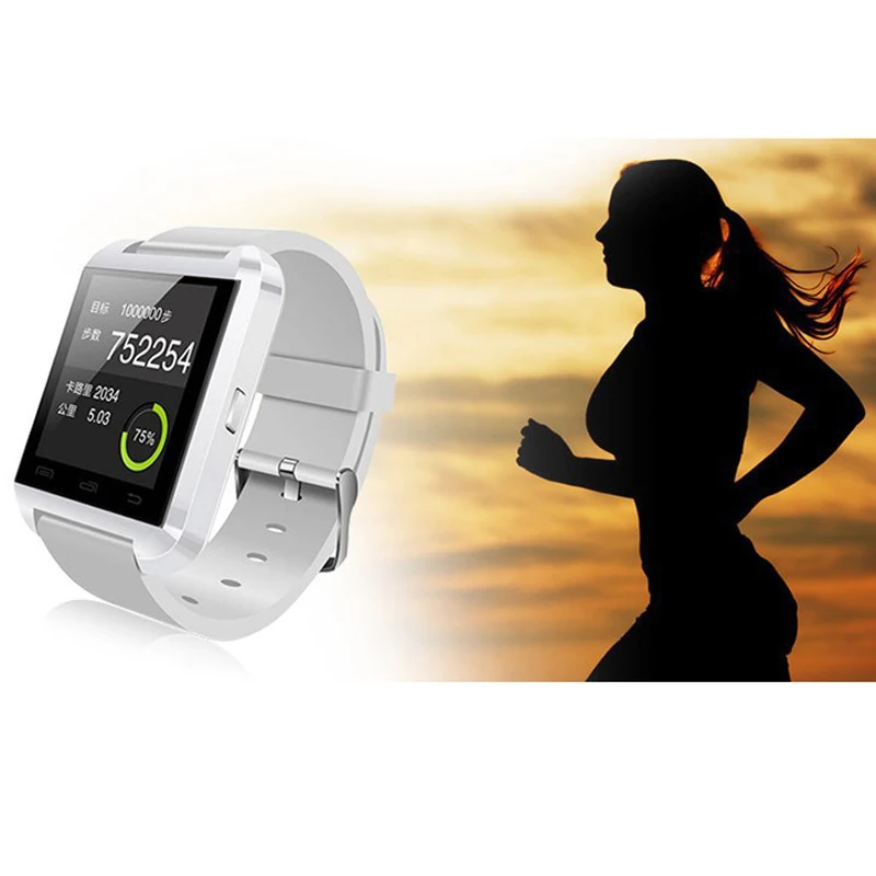 2019 New U8 Smart Watch Bluetooth Smartwatch U80 for IPhone 6 / 5S Samsung S6 / Note 4 HTC Android Phone Smartphones Android