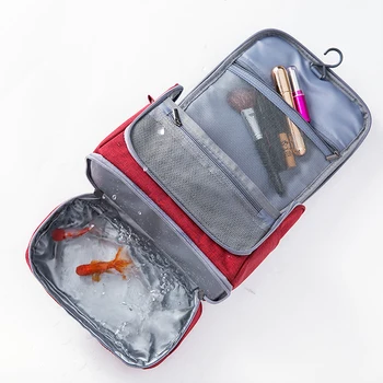 

YFGXBHMX New travel makeup storage bag Large capacity waterproof mildew dry Separation Package Portable wash bag