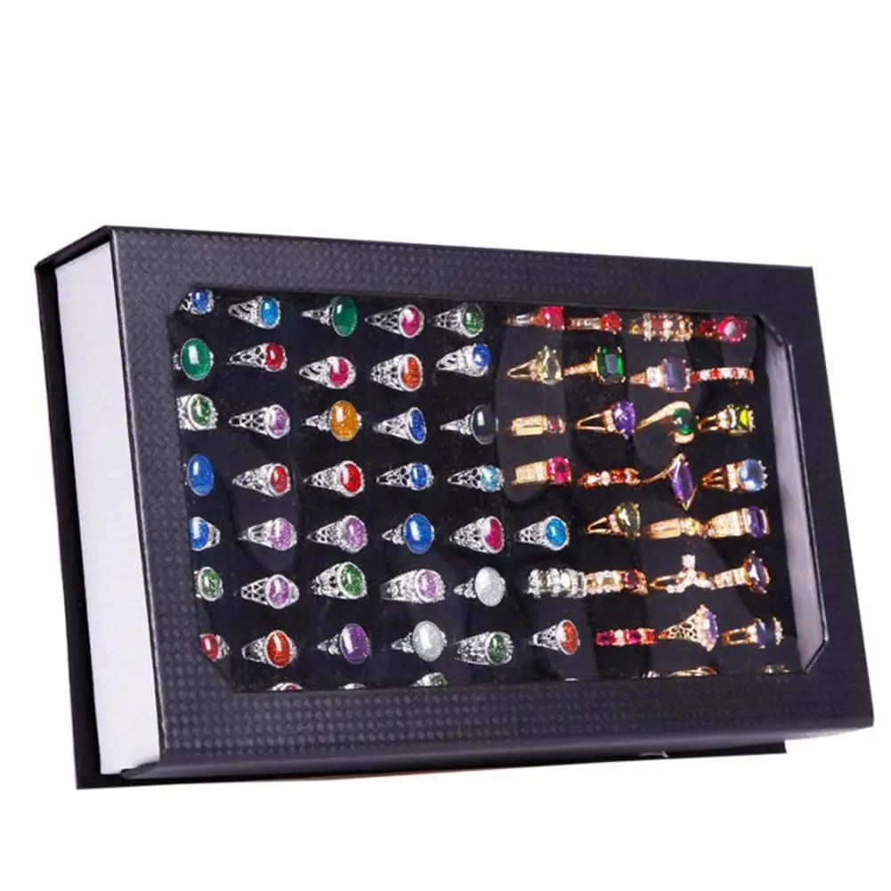 2pcs//Set Clear Plastic Earrings Showcase Display T Bar Stand Holder Organizer gq