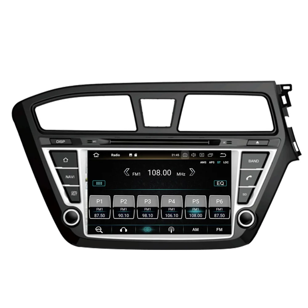 Discount 7 Inch Android 8.0 Octa Core 4GB RAM Car GPS Navigation For Hyundai I20 2014- Right Hand Driving CD DVD Multimedia Player 5
