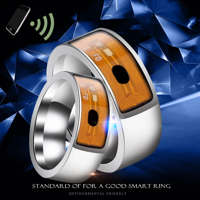 Smart Rings Magic Wear NFC Ring Wearable Stainless Steel Silver Black Finger Digital Ring For Android Phone Accessories Jewelry 1