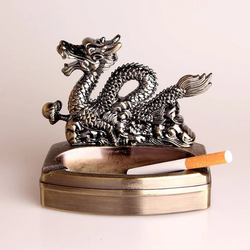 Super Cool Ashtray Statue Model Top Lighter Design Ashtray