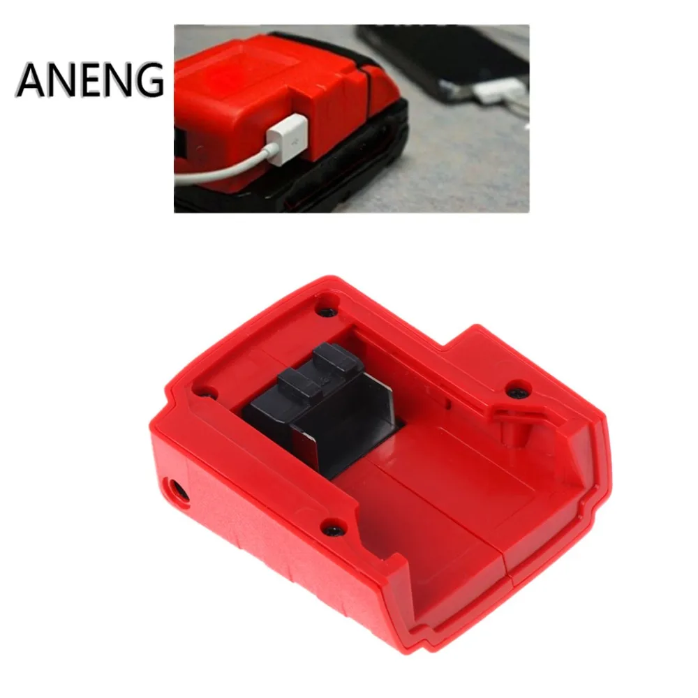 Power USB Charger Adaptor for Milwaukee 49-24-2371 M18 Switch Converter 15V-21V