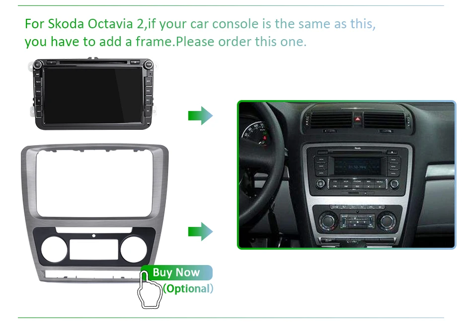 Cheap IPS Android 9.0 DSP 64G 2 DIN Car GPS Radio For Rapid Yeti VW passat b6 golf 4 5 6 polo tiguan Seat Altea Toledo BORA DVD PLAYER 6