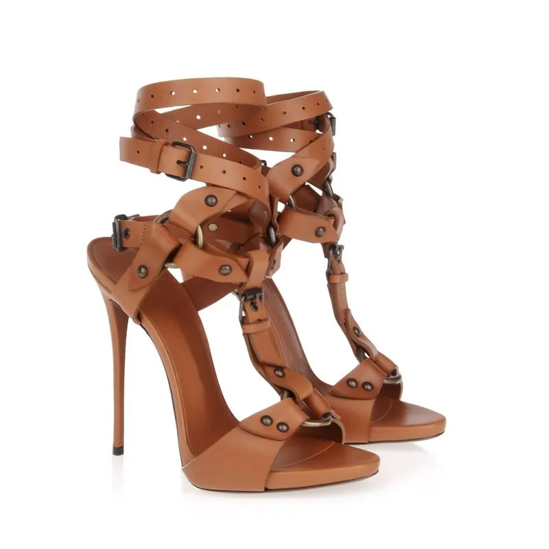 Giuseppe%20Zanotti%20Calfskin%20T-Strap%20Sandals%20With%20Ankle%20Strap%20Brown_LRG