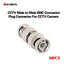 10 шт./лот аксессуары системы скрытого видеонаблюдения BNC кабель со штыревыми соединителями на обоих концах для подключения камеры видеонаблюдения коаксиальный ответвитель видео сетевой переходник с bnc-разъёмом RF конвертер