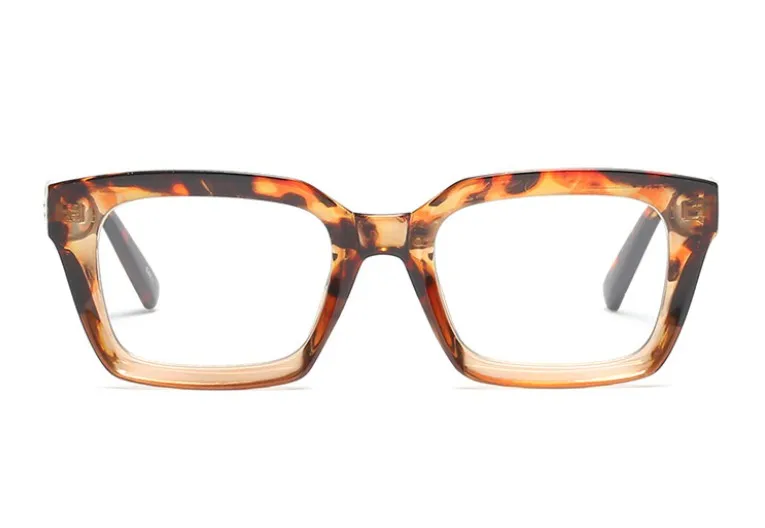 CCSPACE, классические квадратные очки, оправа для мужчин и женщин, с заклепками, фирменный дизайн, оптические очки, модные очки, компьютерные очки 45440