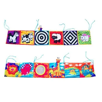 

Baby Toys Kids Cloth Book Knowledge Around Multi-Touch Multifunction Fun Double Colored Color Bed Cloth Book