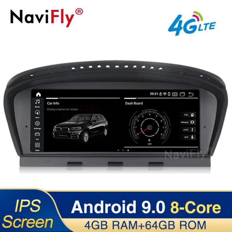 

Android 9.0 fit for BMW 5 Series E60 E61 E63 E64 E90 E91 E92 CCC CIC MASK system Car multimedia player GPS Navigation radio 4G