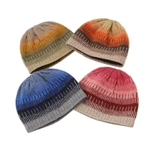 Высокое качество Skullies Beanies унисекс вязаный берет уличная мода шерсть флис толстый зимний цвет купол пара Кепка