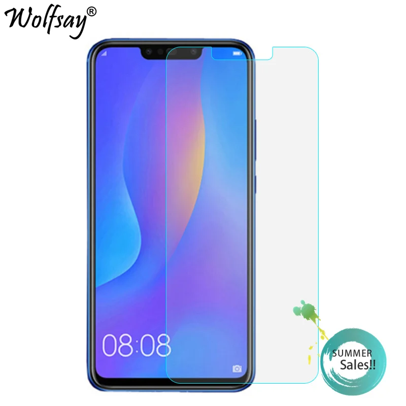 

2PCS Glass Screen Protector Huawei Nova 3i Tempered Glass For Huawei P Smart Plus Protective Film For Huawei P Smart Plus 6.3"
