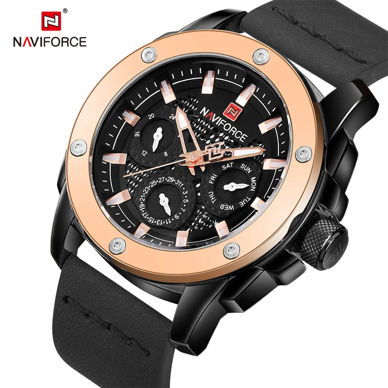 

Men's Watches Original Brand NAVIFORCE Men Military Sport Watch Man Analog 24 Hour Quatz Waterproof Wristwatch Relogio Masculino