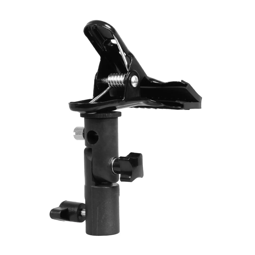  Reflector Clamp Clip Holder Light Stand Attachment 1/4
