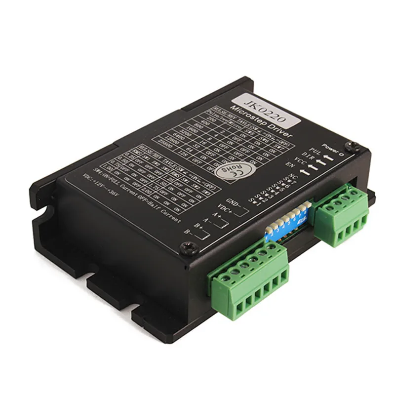 

DC12V-36V 0.3A-2.0A Two Phase Hybrid Stepper Motor Driver JK0220 For CNC Machine Robots Money-counting Manchines