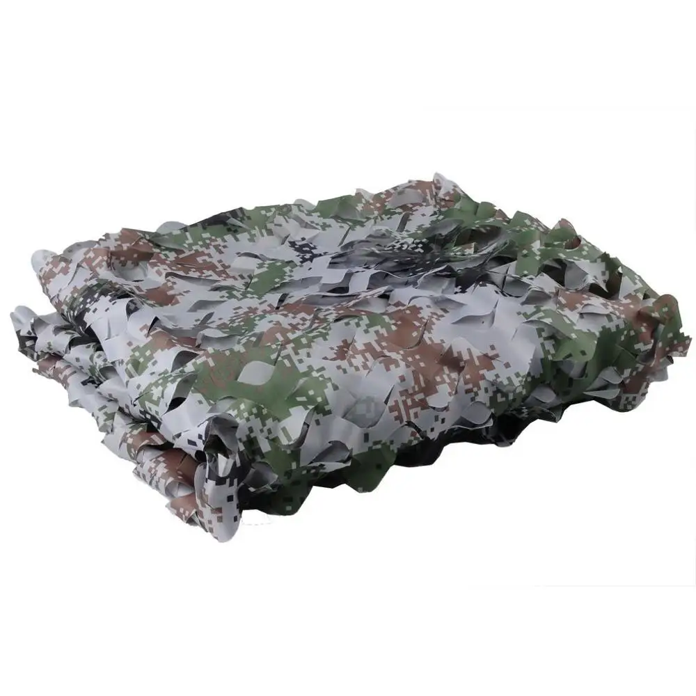 Цифровой woodland военной камуфляжной ткани Чистая камуфляжная сеть дешевые Охота