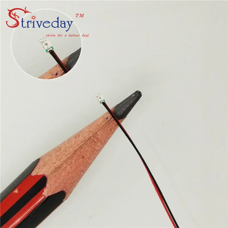 10 шт./лот 1206 SMD предварительно припаянные micro litz Проводные светодиодные провода