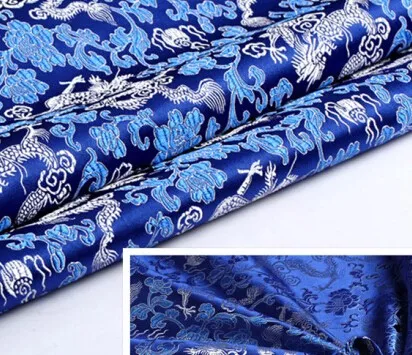 75 см* 50 см Толстая китайская парча ткань-дракон дизайн- полиэстер-ширина