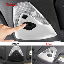 Tonlinker крышка Наклейка для Toyota CHR автомобильный Стайлинг шт. 1 шт. АБС ХРОМ передние лампы для чтения украшения чехол наклейка s