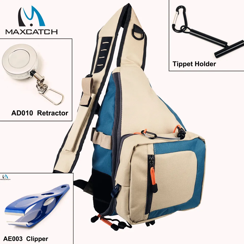 

Maximumcatch Fly Fishing Sling Pack Fishing Backpack With Fishing Accessories Fsihing Tools combo