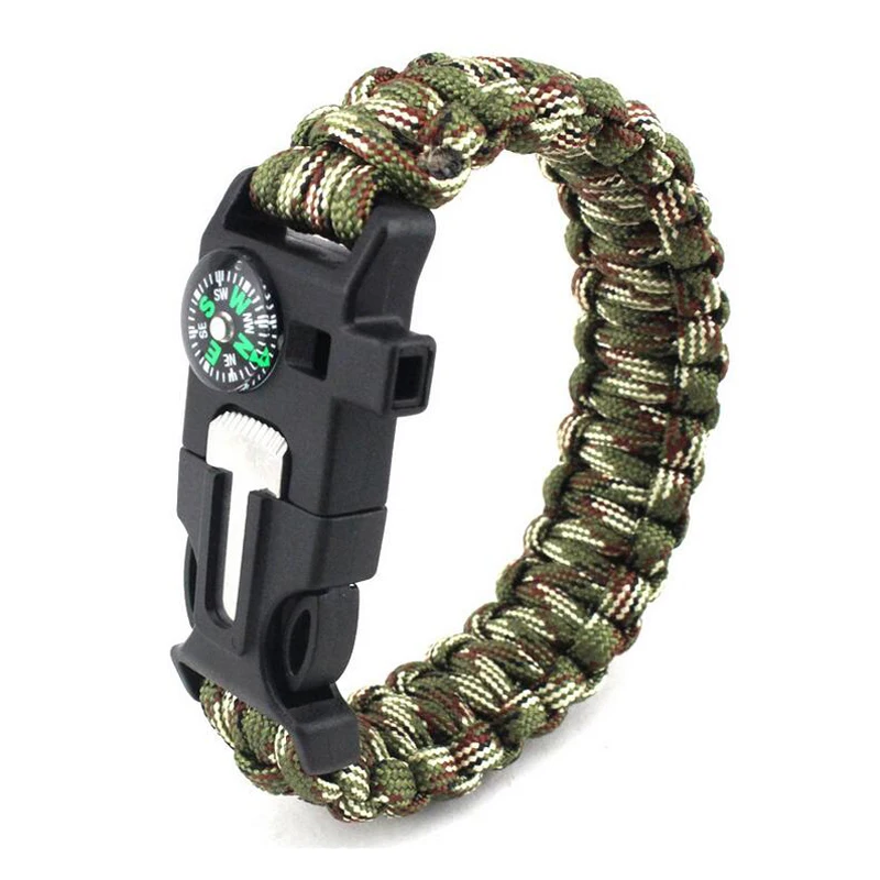 Braided Bracelet Men Paracord Survival Bracelet Outdoor Camping Rescue