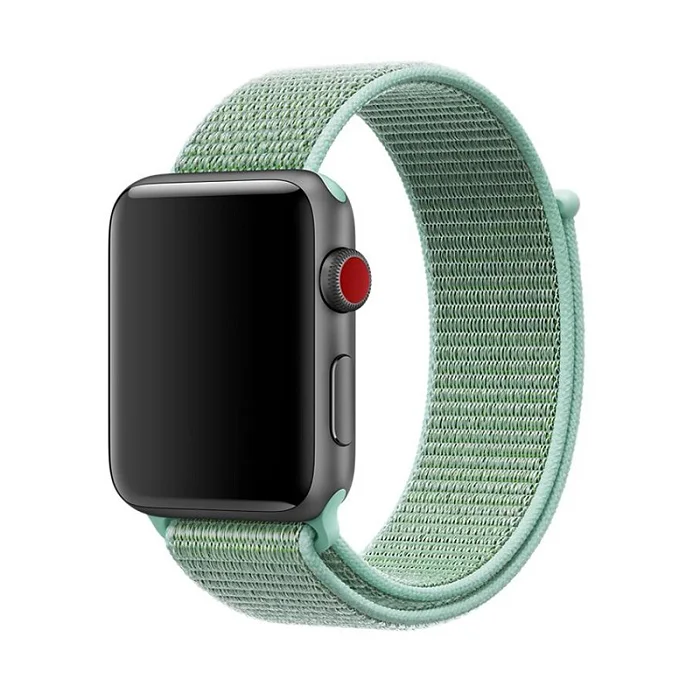 Joyozy 2017Flash Sport Loop для apple Watch ремешок нейлоновый ремешок apple uhr serise 3 2 1 iwatch ремешок 42 мм 38 мм мягкий дышащий тканый - Цвет ремешка: Marine Green