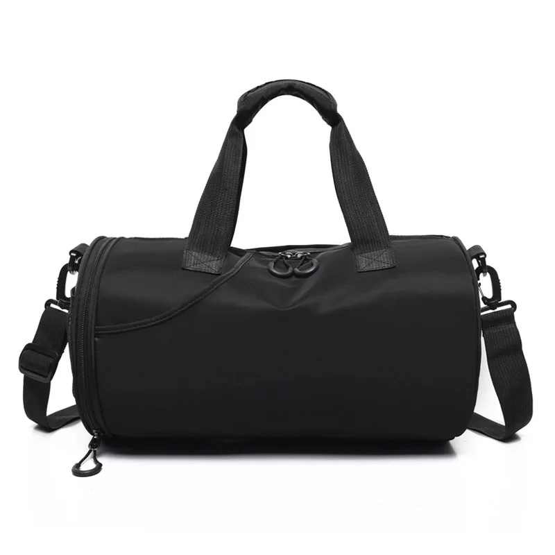 Женская дорожная сумка из искусственной кожи, органайзер, сумка для выходного дня, Женская багажная сумка на плечо, водонепроницаемая сумка для сухого влажного разделения, вещевые сумки, Bolsa XA751WB - Цвет: Black