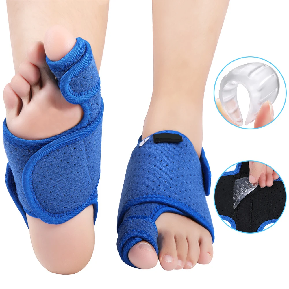 Регулируемый Выпрямитель для ног Bunion Splint выпрямитель с гелевой аркой облегчение