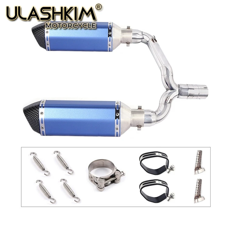 Motorcycle Full Exhaust Muffler Escape System Slip On For suzuki GSR400 GSR600 BK400 BK600 GSR BK 400 600 Modified Link Pipe - Цвет: same photo