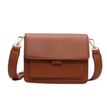 

Net red black bag female 2019 new fashion solid color retro texture wild broadband shoulder bag slung small square bag