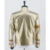 Rare MJ Michael Jackson Shocked New Fashion 3D Holographic Slave To The Rhythm LIVE Billboard Music Awards Crystal Golden Jacket 3
