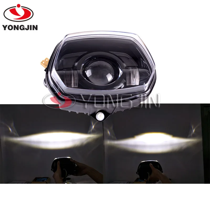 

Front LED Headlight Replacement Trapezoidal For Vespa Sprint 150 GL Super GTR