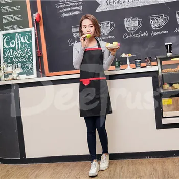 

2017 Polyester Apron Solid Color Detachable Antifouling Sleeveless Unisex Aprons for Woman Men Kitchen Chef Cooking avental