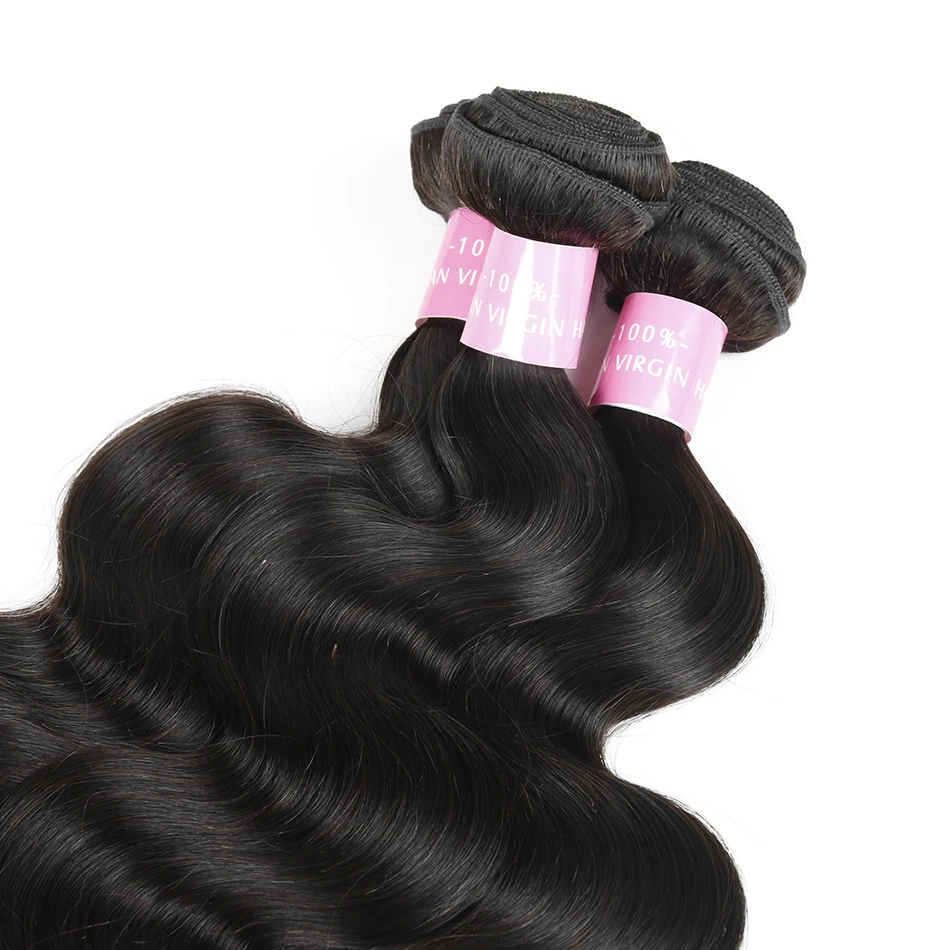 Body Wave Brazilian Virgin Hair 100%Human Hair Weave Bundles Hair Weaving Extensions Natural Color 8-28Inch Free Ship ShuangYa