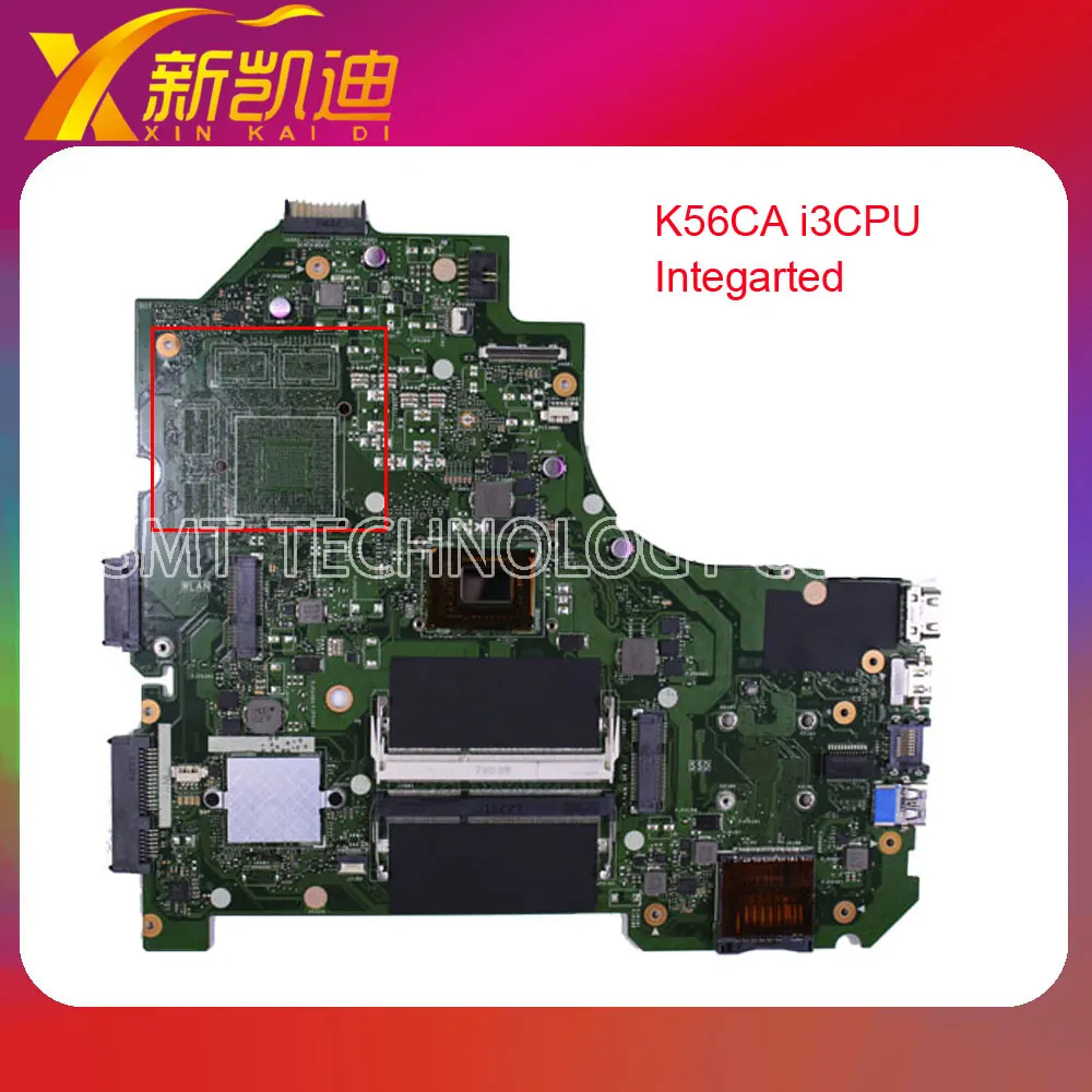 For Asus S56ca K56CM K56CA Laptop Motherboard With i3 CPU Integrated Graphics GM fully tested working good asus g31 motherboard g31tlm g31tlm2 fully integrated g31tm v1 0 lot