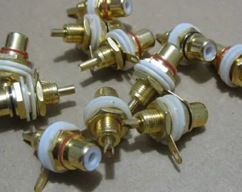 

breeze audio Gold plated RCA audio amplifier input and output terminal