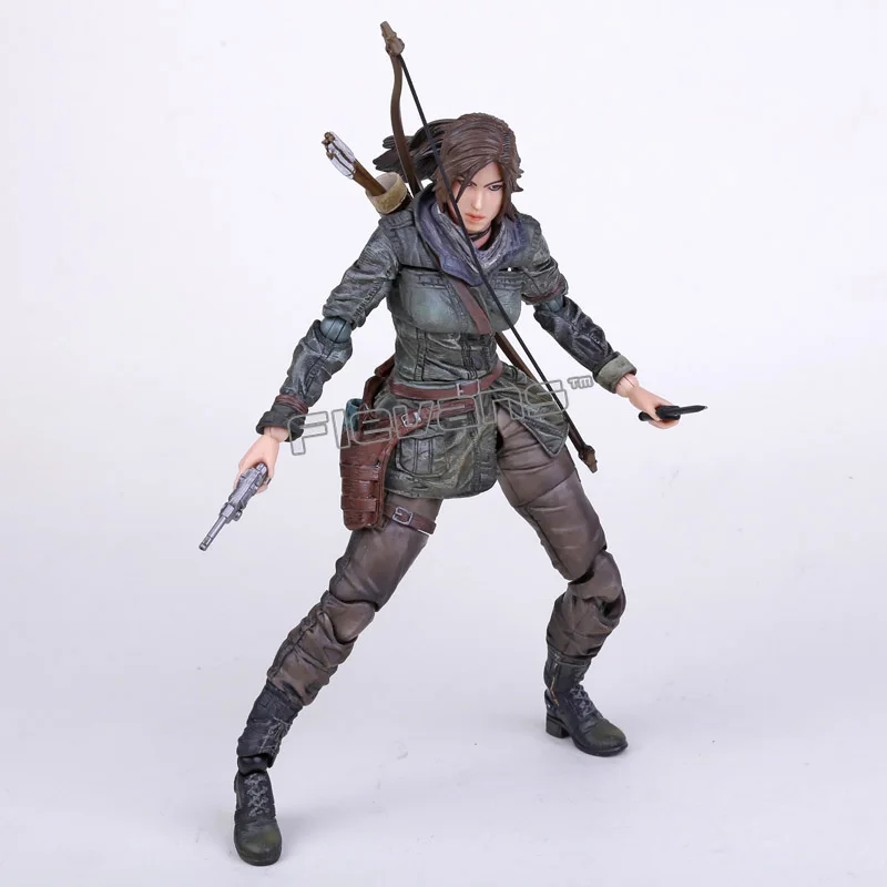 Play Arts Kai Rise of the Tomb Raider: Lara Croft ПВХ фигурка коллекционная игрушка 27 см