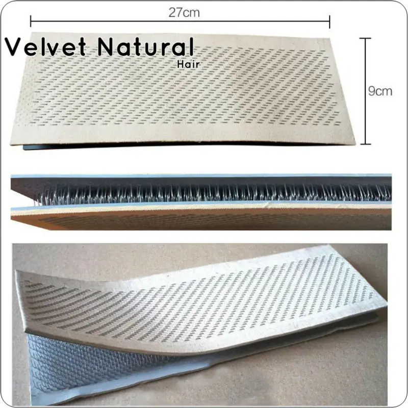 

27cm x 9cm Hair Drawing Mat Hair extension holder Holder for bulk brazilian indian hair extension styling tool hair hackle