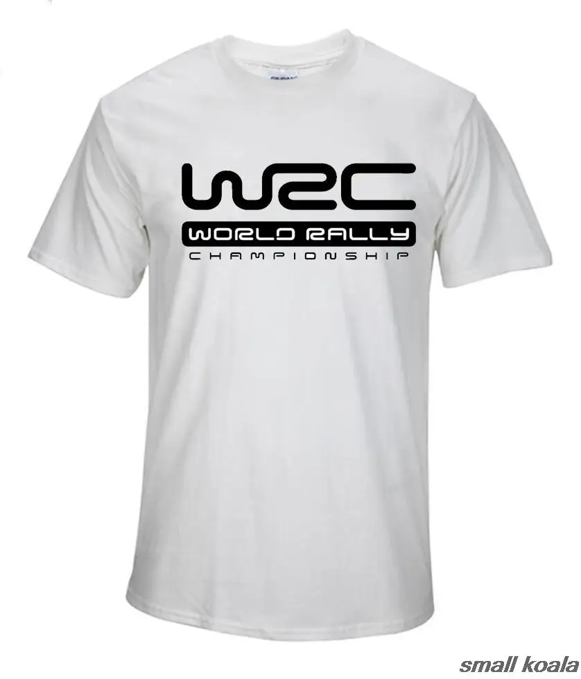 Новинка 2017 футболка с принтом логотипа в стиле WRC коротким рукавом для чемпионата