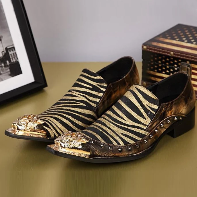 zebra men's formal shoes