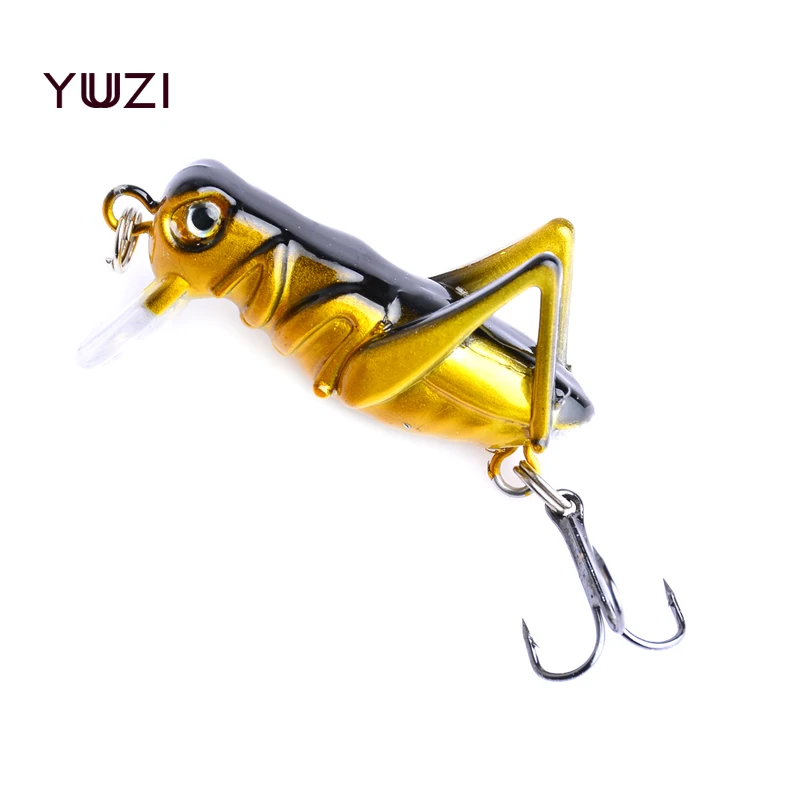 

YUZI 1 Pcs Flying Jig Wobbler Lure Grasshopper chub beetle Dry Flies Realistic Insect Lure for Pike Trout Lure kit fly fishing