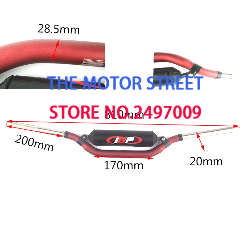 

general IGP cross country motorcycle dual variable diameter handlebar pipe anti knock general
