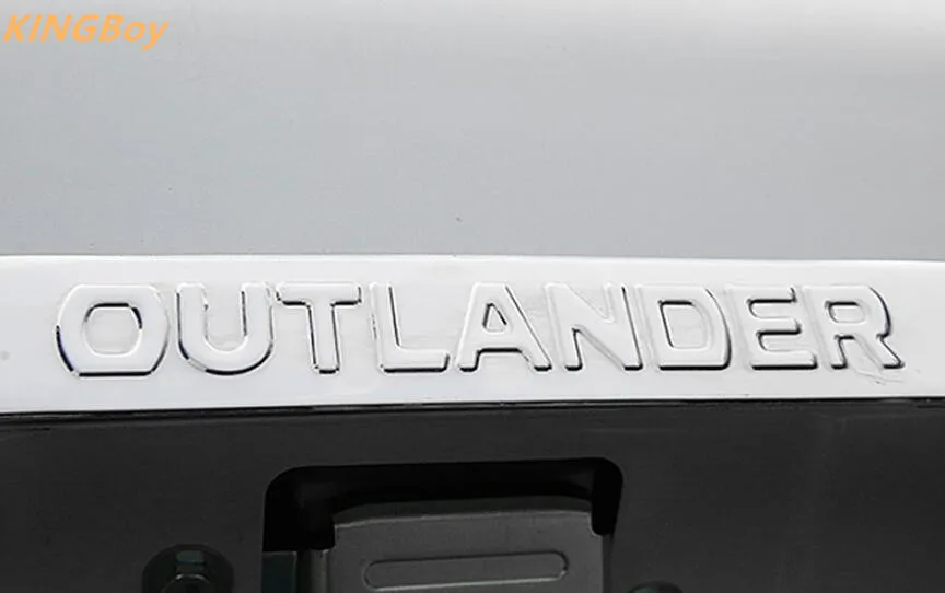 Для mitsubishi outlander Модифицированная накладка задней двери из нержавеющей стали и отделка багажника
